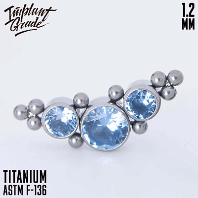 Накрутка-кластер Orion's Belt Sapphire 1.2 мм