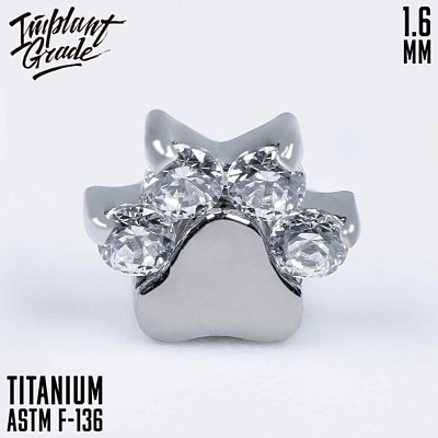 Накрутка Crystal Paw Swarovski 1.6 мм