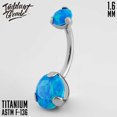 Банан Opal 05 Diamond cut 1.6 мм (14G)