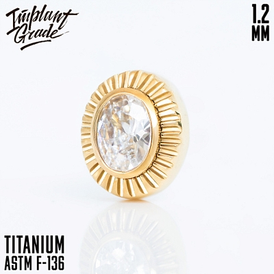 Накрутка Venus Oval Gold 1.2 мм
