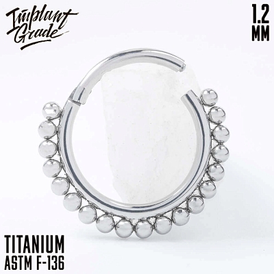 Кольцо-кликер Crown 1.2 мм (16 G)
