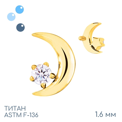 Накрутка Gold Banana Moon Crystal 1.6 мм