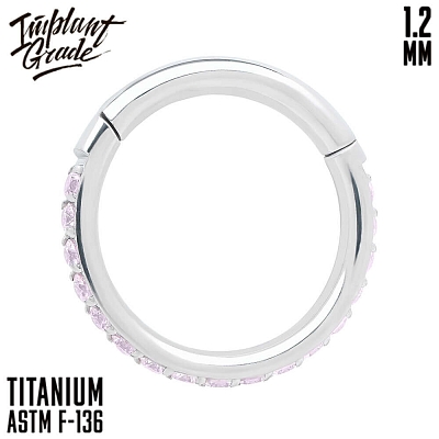 Кольцо-кликер Twilight Pink 1.2 мм (16 G)