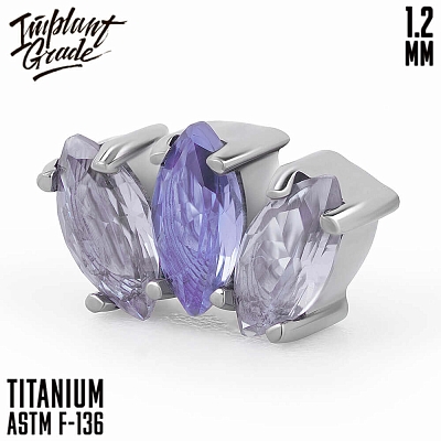 Накрутка-кластер Marquise Violet 1.2 мм