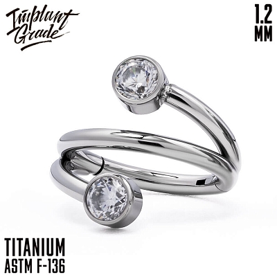 Кольцо-кликер Twist 1.2 мм (16 G)