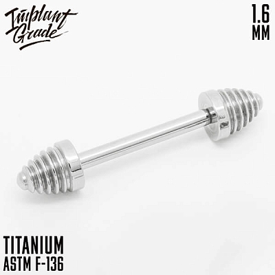 Штанга для пирсинга Pyramid 1.6 (14G)